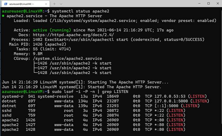 Deploy ASP.NET Web App to a Linux Virtual Machine in Azure